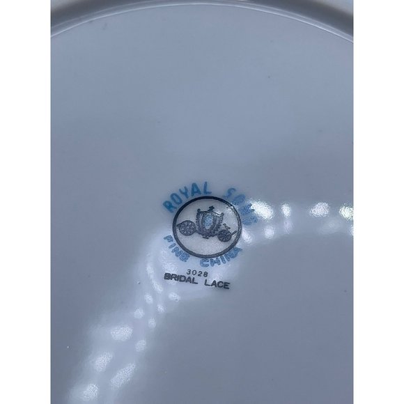 Royal Song, Bridal Lace Fine China, Salad/Dessert Plate, 7 1/2”, Set of (2) - Picture 7 of 8